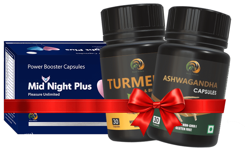 Midnight + Ashwagandha + Turmeric- Pack Of 3 (30 Capsules)