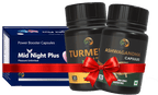 Midnight + Ashwagandha +  Turmeric- Pack Of 3 (30 Capsules)