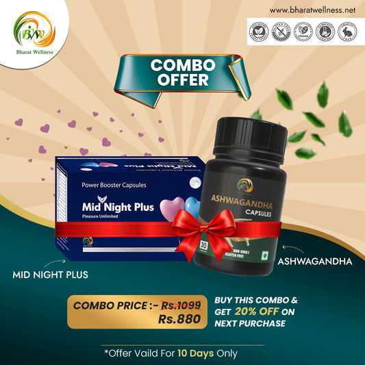 Combo Offer- Midnight Plus + Ashwagandha Capsule