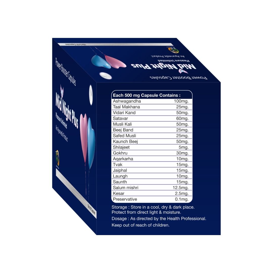 Combo Offer- Midnight Plus + Ashwagandha Capsule - Pack of 30 Capsules