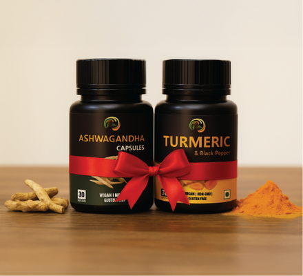 Ashwagnadha + Turmeric and Black Pepper Capsule (Combo 2)