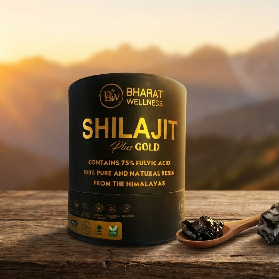 BHARAT WELLNESS Shilajit Plus Gold with Swarna Bhasma + Get Free Ashwagandha