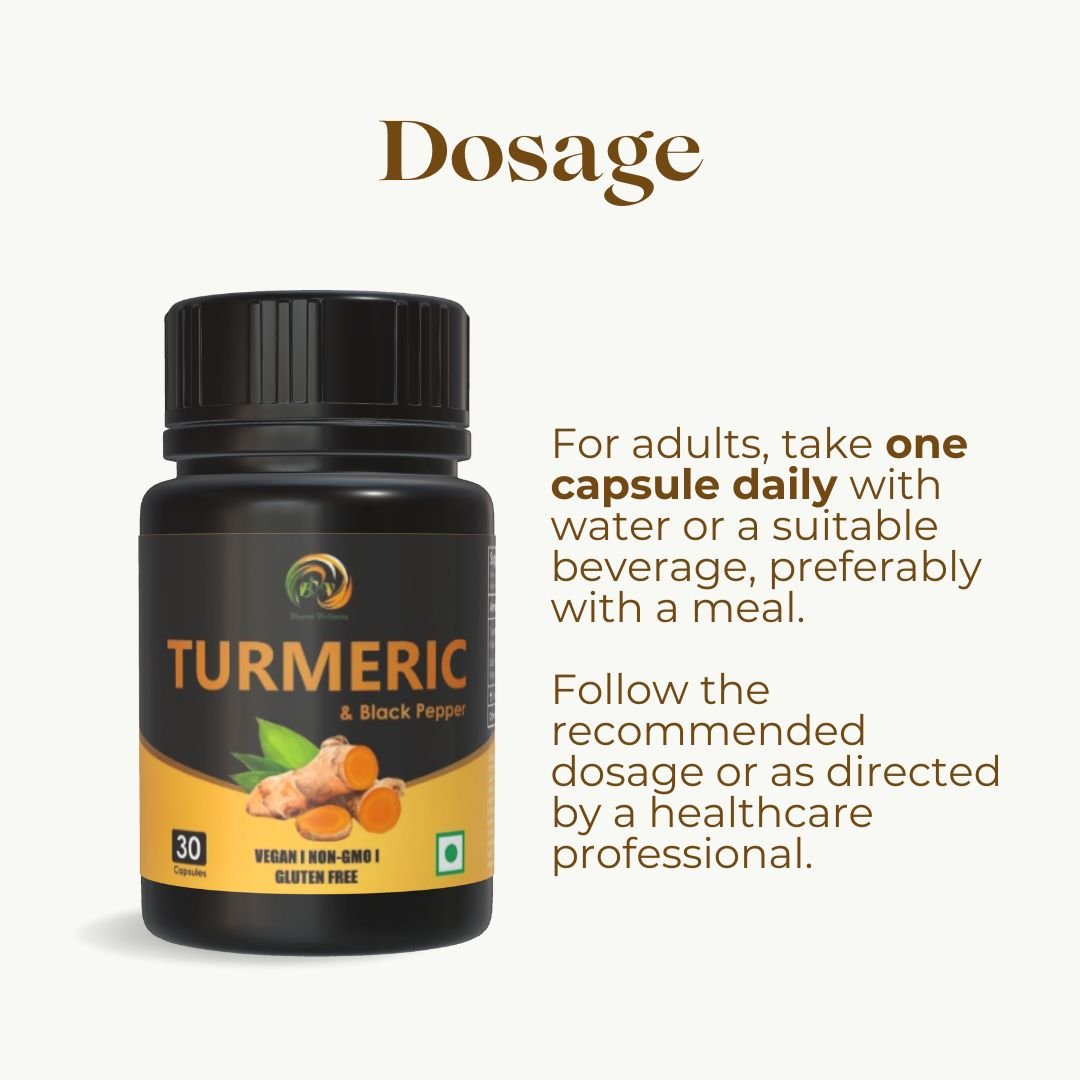 BHARAT WELLNESS Turmeric capsule - 30 Capsules - Bharat Wellness