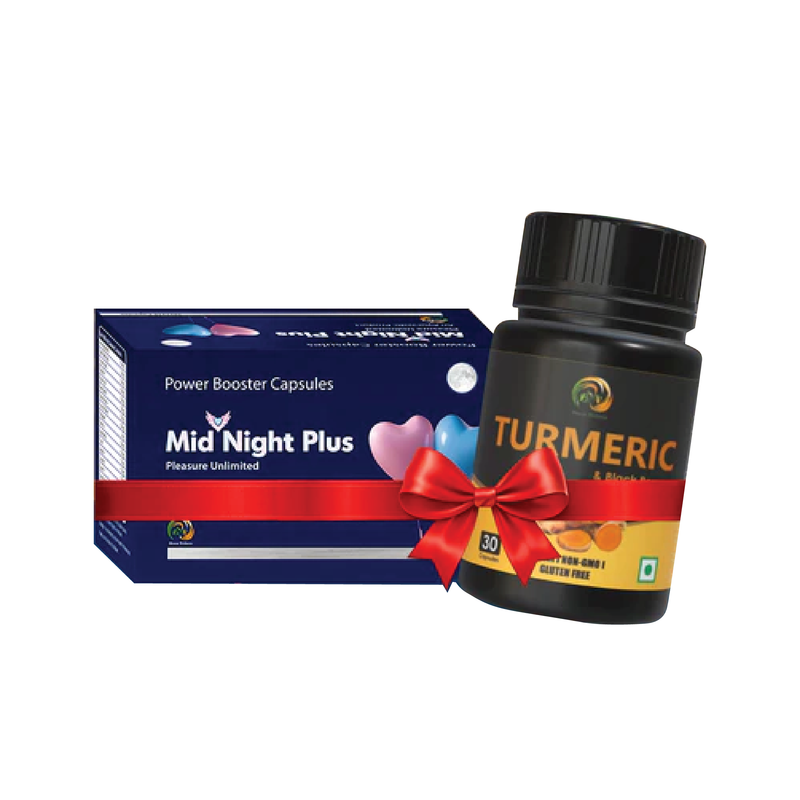Combo- Midnight Plus + Turmeric capsule - Pack of 30 Capsule